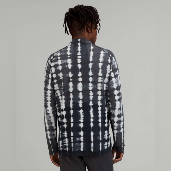 Mens Lululemon Metal Vent Tech Half-Zip 2.0 Black/White Long Sleeve Size Small - Picture 3 of 12